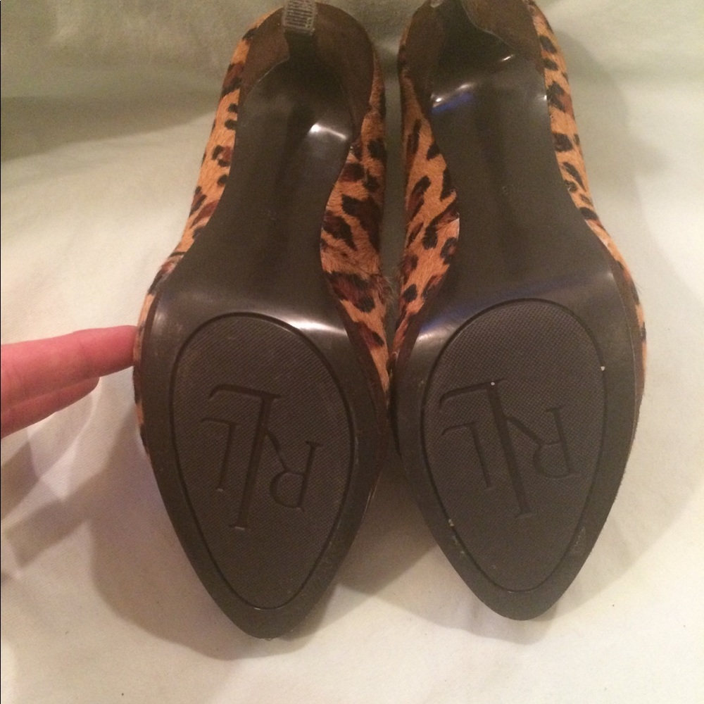 LAUREN RALPH LAUREN leopard pumps 7.5 - Picture 3 of 3